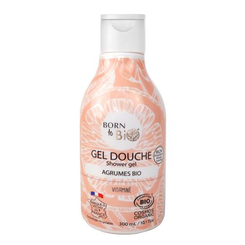 Gel de dus cu citrice, eco-bio, 300ml - Born to Bio