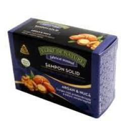 Sampon Solid Contra Caderii Parului cu Argan si Nuca, 100 g, Manicos