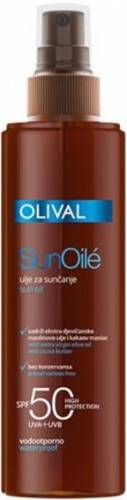 Ulei pentru protectie solara SPF50 UVA si UVB, 200ml - OLIVAL Professional