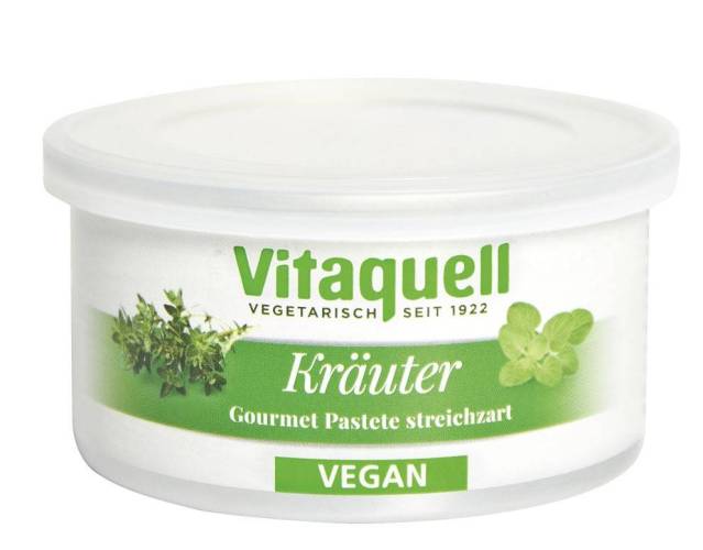 Pate vegetal, cu ierburi aromatice picant, eco-bio, 125g - Vitaquell