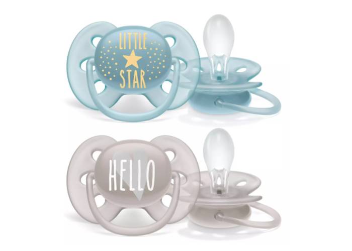 AVENT Suzeta ultra soft deco 6-18L baieti x2buc SCF223/01