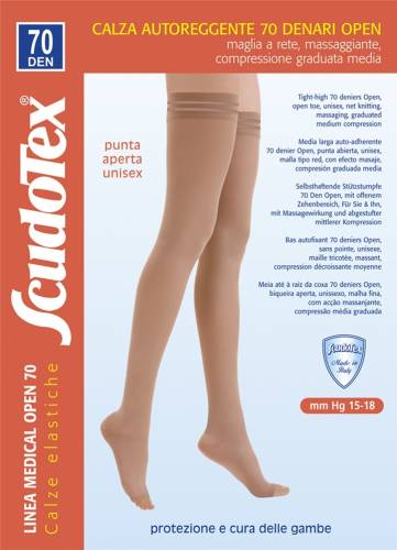SCUDOTEX 823 Ciorapi coapsa compresie medie 70 den Nero marimea 6 XXL
