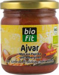 Ajvar mediu iute, eco-bio, 200g - Bio Fit
