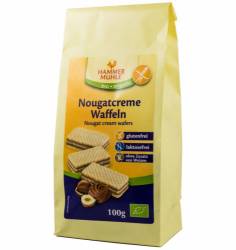 Napolitane cu crema de nougat, eco-bio, 100g, Hammer Muhle