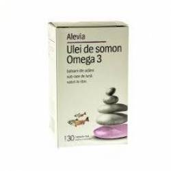 Ulei de somon omega 3 30cpr, Alevia