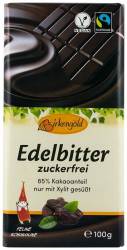 Ciocolata 85% ccao indulcita cu xylitol, 100g - Birkengold