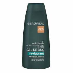 Gel de dus revigorant 3 in 1, 400ml - Gerovital Men