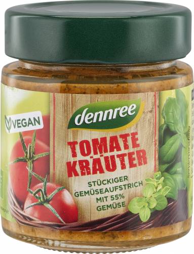 Pasta de legume cu rosii, eco-bio, 120g - Dennree