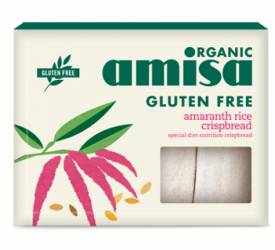 Crispbread (painici) din orez si amaranth fara gluten eco-bio 150g - Amisa