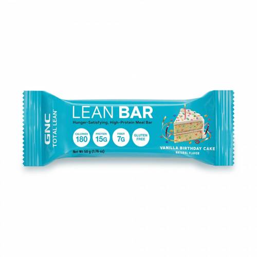 Total lean lean bar, baton proteic, cu aroma de tort de vanilie, 50g - Gnc