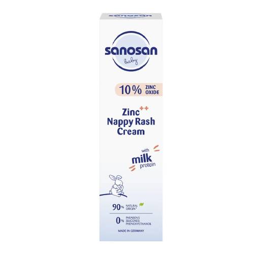 Crema de protectie si vindecare, pentru zona scutecului cu Zinc ++, 100ml, Sanosan