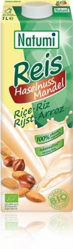 Lapte vegetal de orez cu alune si migdale 1l ECO-BIO - Natumi