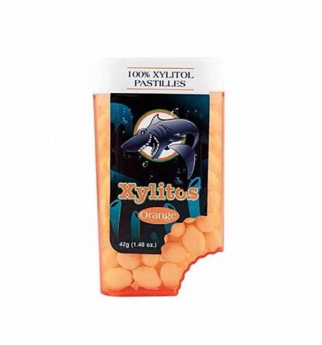 Xylitos - drajeuri cu portocale si xylitol, 42g - Dental Care