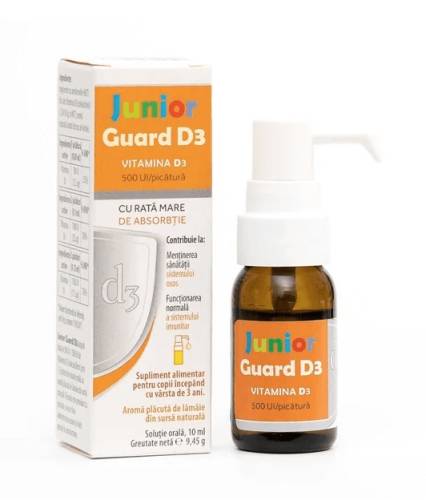 Junior Guard Vitamina D3 500UI picaturi 10 ml