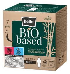 Absorbante Bio Based Night, 7 bucati, Bella