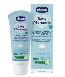 Crema de protectie impotriva iritatiilor de scutec Baby Moments + 0 luni, 100ml, Chicco