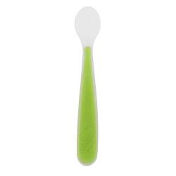 Lingurita de silicon Verde 6 luni +, 1 bucata, Chicco