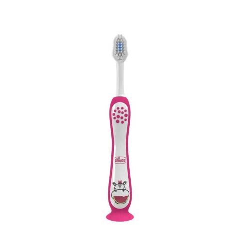 Periuta de dinti Hippo Roz 3-6 ani +, 1 bucata, Chicco
