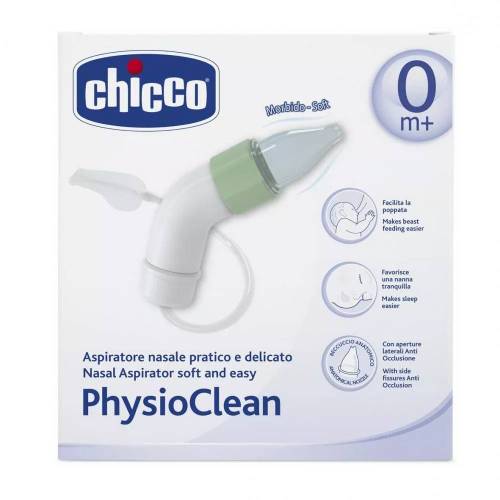 Kit aspirator nazal PhysioClean 0 luni+, 1 bucata, Chicco
