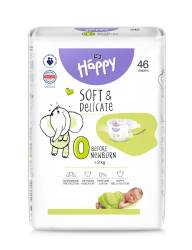 Scutece Happy Soft & Delicate Marimea 0 Before New Born <2 kg, 46 bucati, Bella Baby