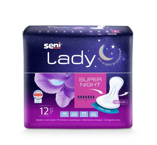 Absorbante urologice Super Night Lady, 12 bucati, Seni