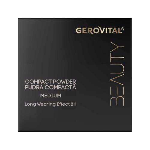 Pudra compacta Medium Beauty, 9.5g, Gerovital