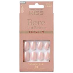 Unghii false Bare But Better Premium Nails Mocha, 30 bucati, Kiss