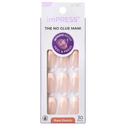 Unghii false Impress Nails Genuine, 30 bucati, Kiss