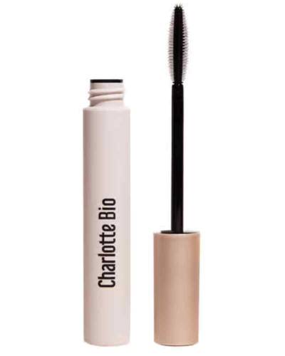 Mascara Bio pentru volum & alungire cu apa de trandafir, ulei de ricin si ceara Negru, 8ml, Charlotte Bio