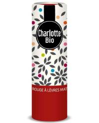 Ruj mat cu unt de shea, ulei de ricin si unt de jojoba Bio Coquelicot, 3.5g, Charlotte Bio