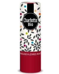 Ruj mat cu unt de shea, ulei de ricin si unt de jojoba Bio Rouge Figue, 3.5g, Charlotte Bio