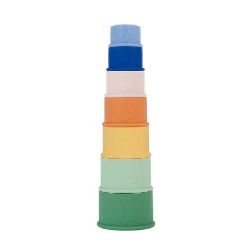 Set 7 jucarii stivuibile pentru baie, 1 bucata, Badabulle