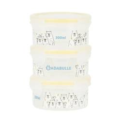 Set 3 boluri ermetice pentru pastrarea hranei Maxi, 300ml, 1 bucata, Badabulle
