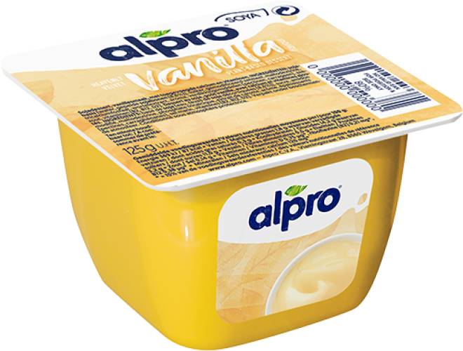 Desert din soia cu vanilie, 125g, Alpro