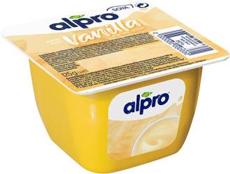 Desert din soia cu vanilie, 125g, Alpro
