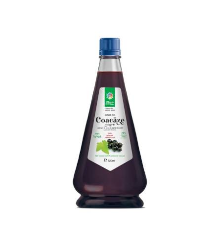 Sirop natural de coacaze negre presat la rece, 520ml, Steaua Divina