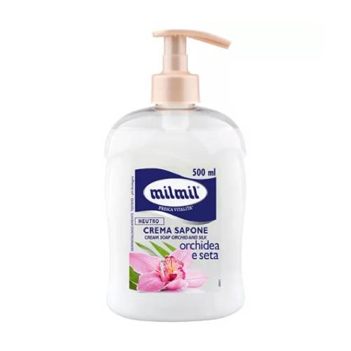 Sapun lichid cu Orhidee & Matase, 500ml, Mil Mil