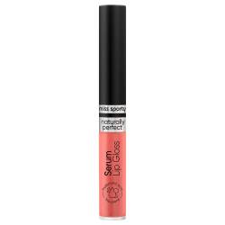 Gloss pentru buze Serum Naturally Perfect Peachy Pink 40, 2.3 ml, Miss Sporty