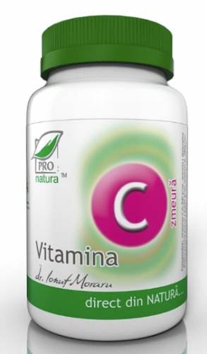 Vitamina C cu Zmeura, 60cpr - Pro Natura