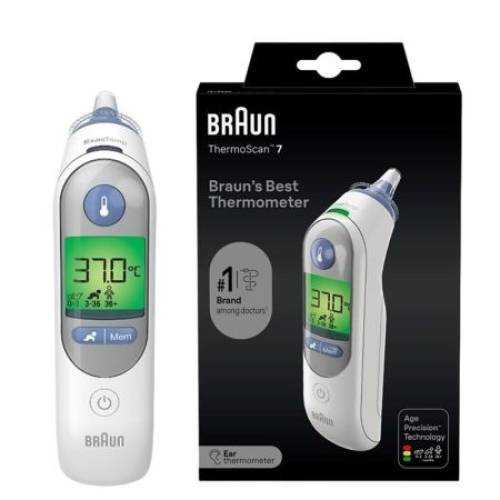 Termometru auricular copii Braun ThermoScan 7 IRT6520 cu Age Precision