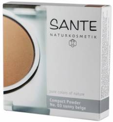 Pudra compacta eco-bio machiaj No.3 (bej insorit) - 9g - Sante Naturkosmetik