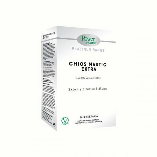 CHIOS MASTIC EXTRA Platinum cu indulcitori 14 plicuri - Power of Nature