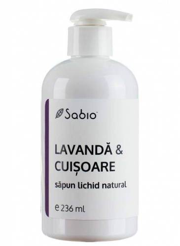 Sapun lichid natural cu Lavanda si Cuisoare – 236ml - Sabio