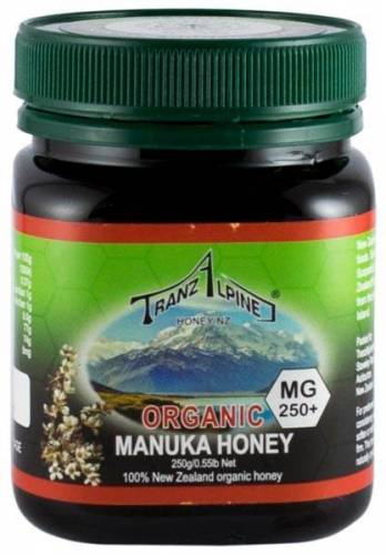 Miere de Manuka organica, MG 250+ 250g - Tranz Alpine