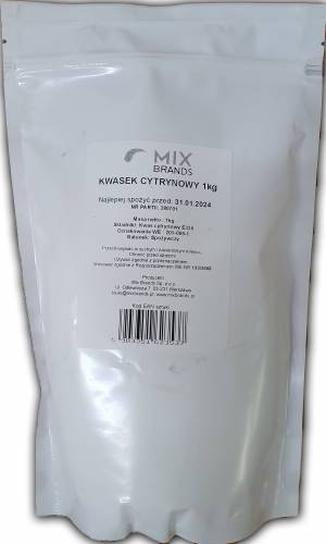 Acid citric , sare de lamaie, 1kg - Mix Brands