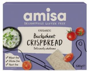 Crispbread (painici) din hrisca integrala fara gluten eco-bio 120g - Amisa