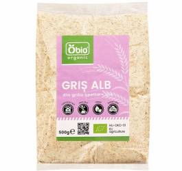Gris alb din grau spelta eco-bio 500g Obio