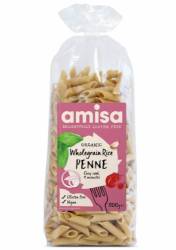 Penne din orez integral fara gluten BIO 500g - Amisa