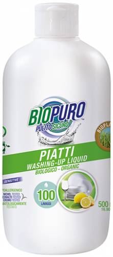 Detergent lichid pentru vase, 500ml Biopuro