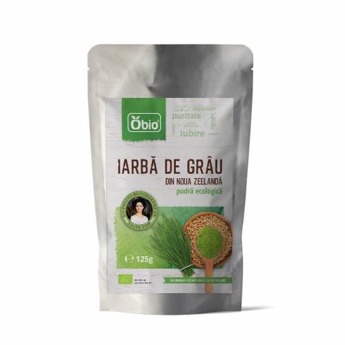 Iarba de grau pulbere 125g bio Noua Zeelanda - OBIO